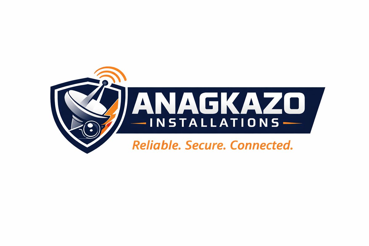 gradonmedia's tweet photo. New look, same trusted service. ANAGKAZO INSTALLATIONS — your go-to for DSTV &amp; CCTV.
Precision. Protection. Performance. Powered by ANAGKAZO.
From signal to surveillance — we’ve got you covered. #ANAGKAZO #DSTV #CCTV #wiring #gradonmedia https://t.co/pyMPw4Uz6I