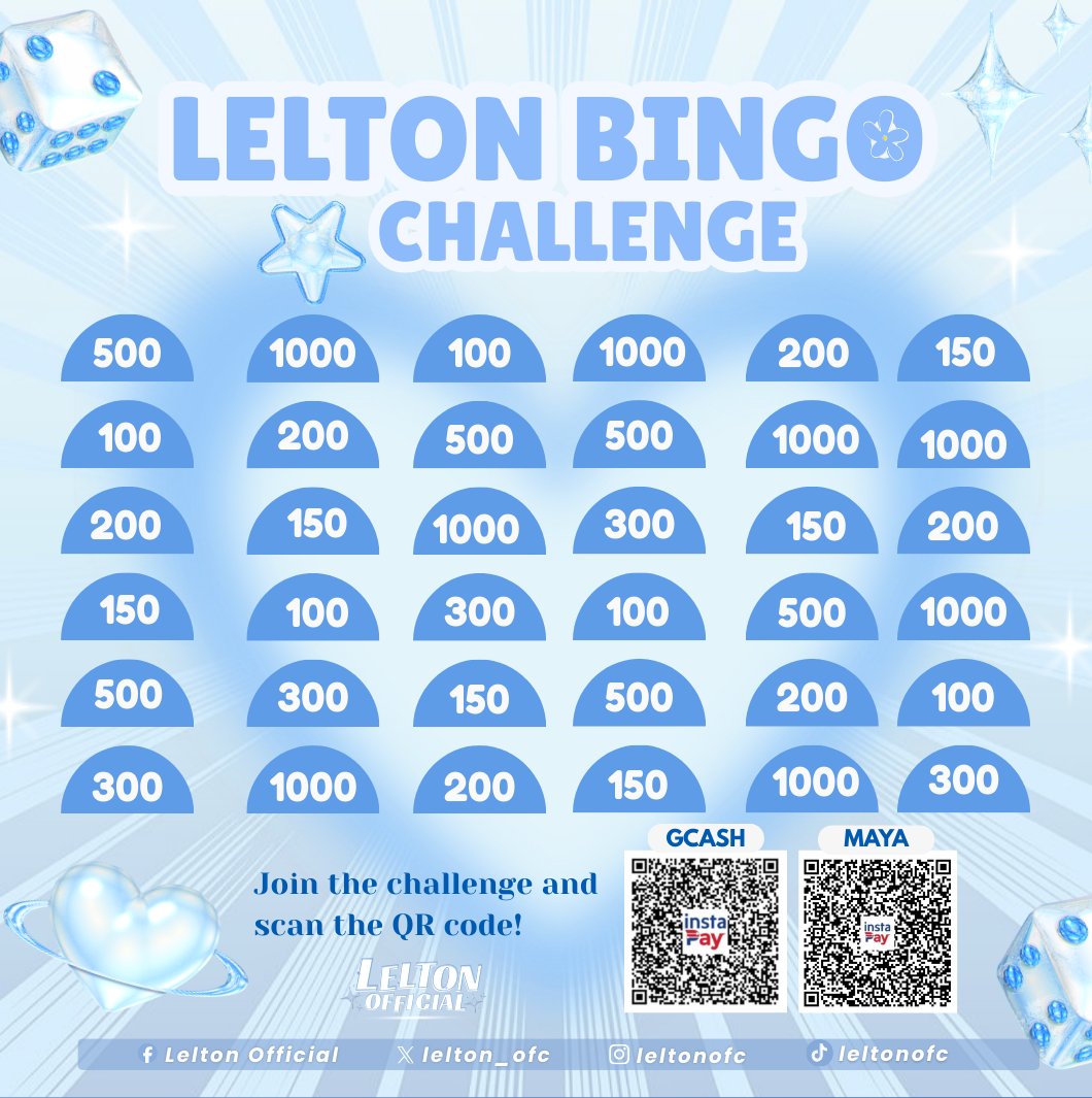 𝐋𝐄𝐋𝐓𝐎𝐍’𝐒 𝐁𝐈𝐍𝐆𝐎 𝐂𝐇𝐀𝐋𝐋𝐄𝐍𝐆𝐄 𝐈𝐒 𝐍𝐎𝐖 𝐎𝐏𝐄𝐍!

Hello, Trayzers! We’re officially opening Lelton’s Bingo Challenge and yes, it’s time to play, have fun, and make every move count!

This isn’t just a game. Every single donation will proceed directly to support