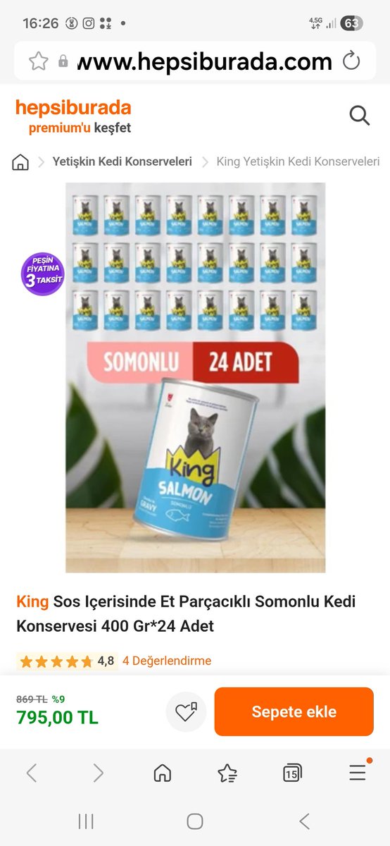 championss_bjk's tweet photo. @casswonders 48 adet 1600 tl  adeti 33.
33 tl ye geliyor.Kargo bedava 400 gr sokak kedilerine alıyorum somonluya bayıldılar. Tavuklusu da var bilginize. https://t.co/76WnA14pWh