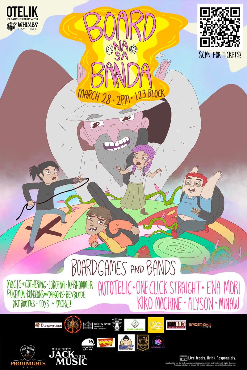 Beyblade and more games habang tumutugtog ang bands??? WHATTA CONCEPT 🎲👾

March 28 • 2PM • 123 Block
*games start at 2pm
*7pm naman ang tugtugan

👇👇👇👇👇
minsan.studio/otelik
👆👆👆👆👆