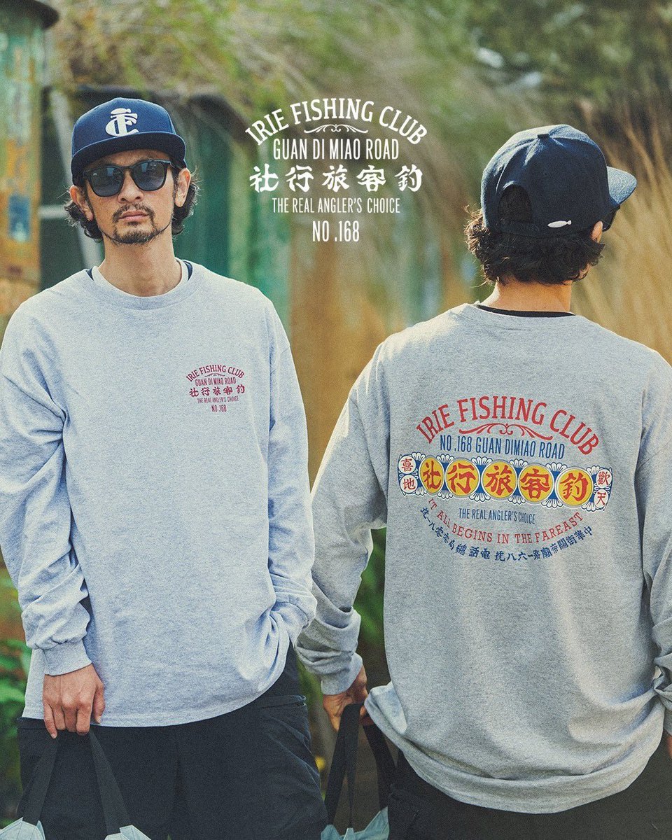 钓客旅行社 L/S TEE- Release : 3/7（sat） Color : GRAY / NAVY Size