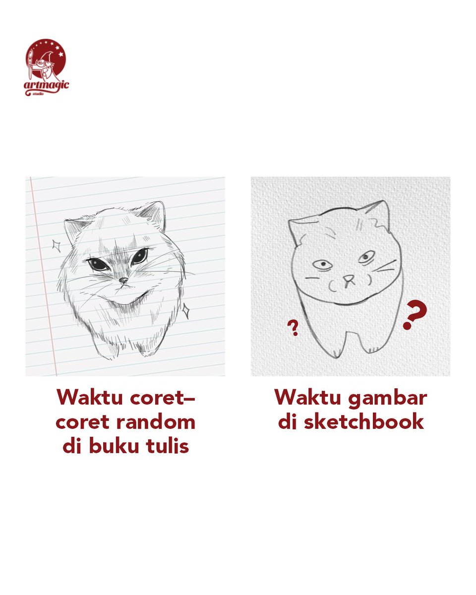 studio_artmagic's tweet photo. Kadang bisa bagus pas lagi iseng coret-coret di belakang buku tulis. Ada yang sama? 👀 #studioartmagic #portofolio #snbp #snbt #mandiri #lesgambar #Bimbelgambar #belajargambar #surabaya #kelas #offline #online #desain #dkv #despro #interior #kriya #senirupa #isi #its #itb #ub https://t.co/R6dr2jc3o5