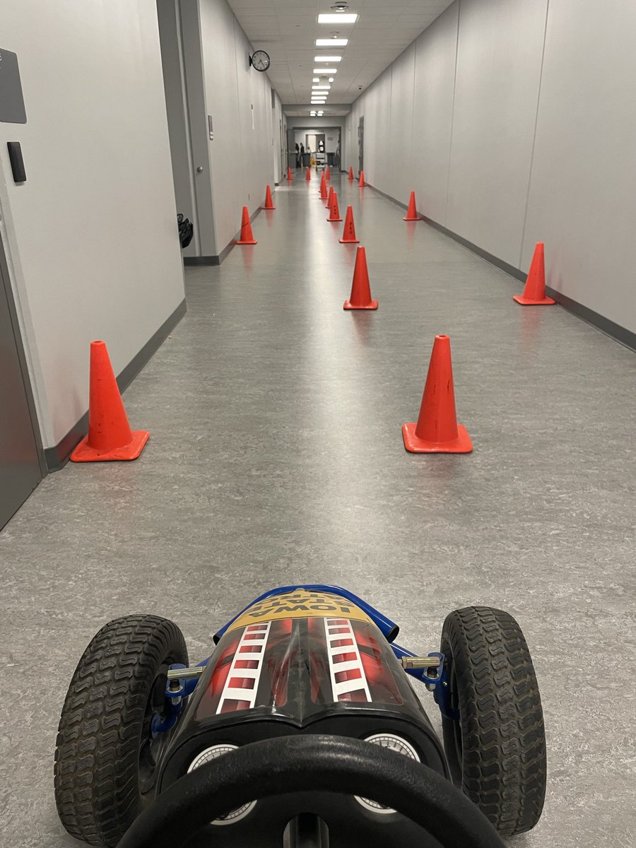 TrooperLarson's tweet photo. Mr. Miller’s SE Polk Middle School students get to drive our drunk buster pedal car today and learn about the dangers of drinking and driving! Gotta teach them early to Drive Safe Iowa! https://t.co/N7ZrT5sKXt