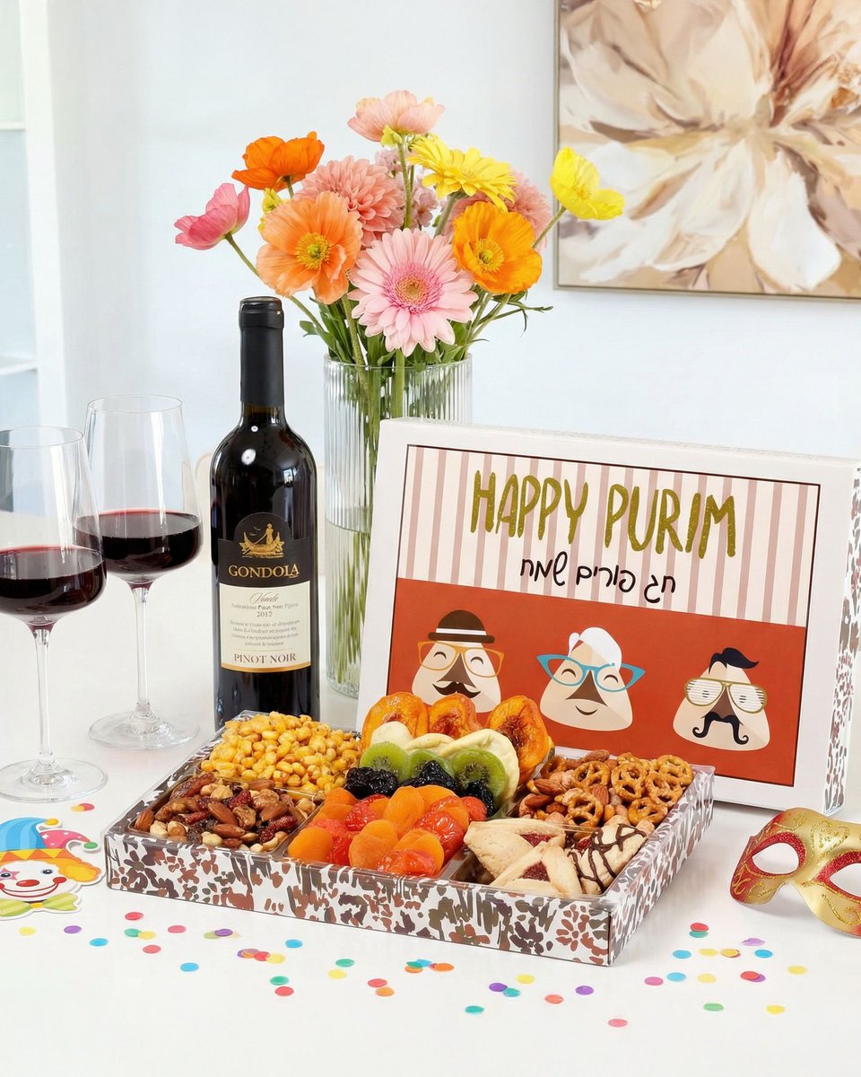 bbbaskets's tweet photo. Happy Purim! 🎭✨
May your day be filled with joy, laughter, sweet moments, and just the right amount of celebration. 🍷🍊
Here’s to tradition, togetherness, and the simple happiness of sharing something beautiful.

Chag Purim Sameach! 💛 https://t.co/cbemKR2vw7