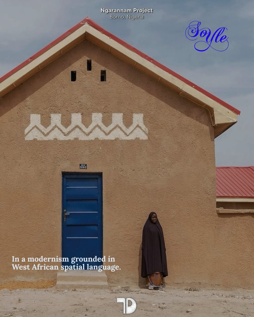 soylemag's tweet photo. Repost from @soylemag
•
In Borno State, Nigerian architect Tosin Oshinowo @oshinowo_tosin  is reshaping what return looks like through the Ngarannam settlement. Climate responsive design and local materials come together in West African-rooted modernism. https://t.co/iGxoWqmfTv