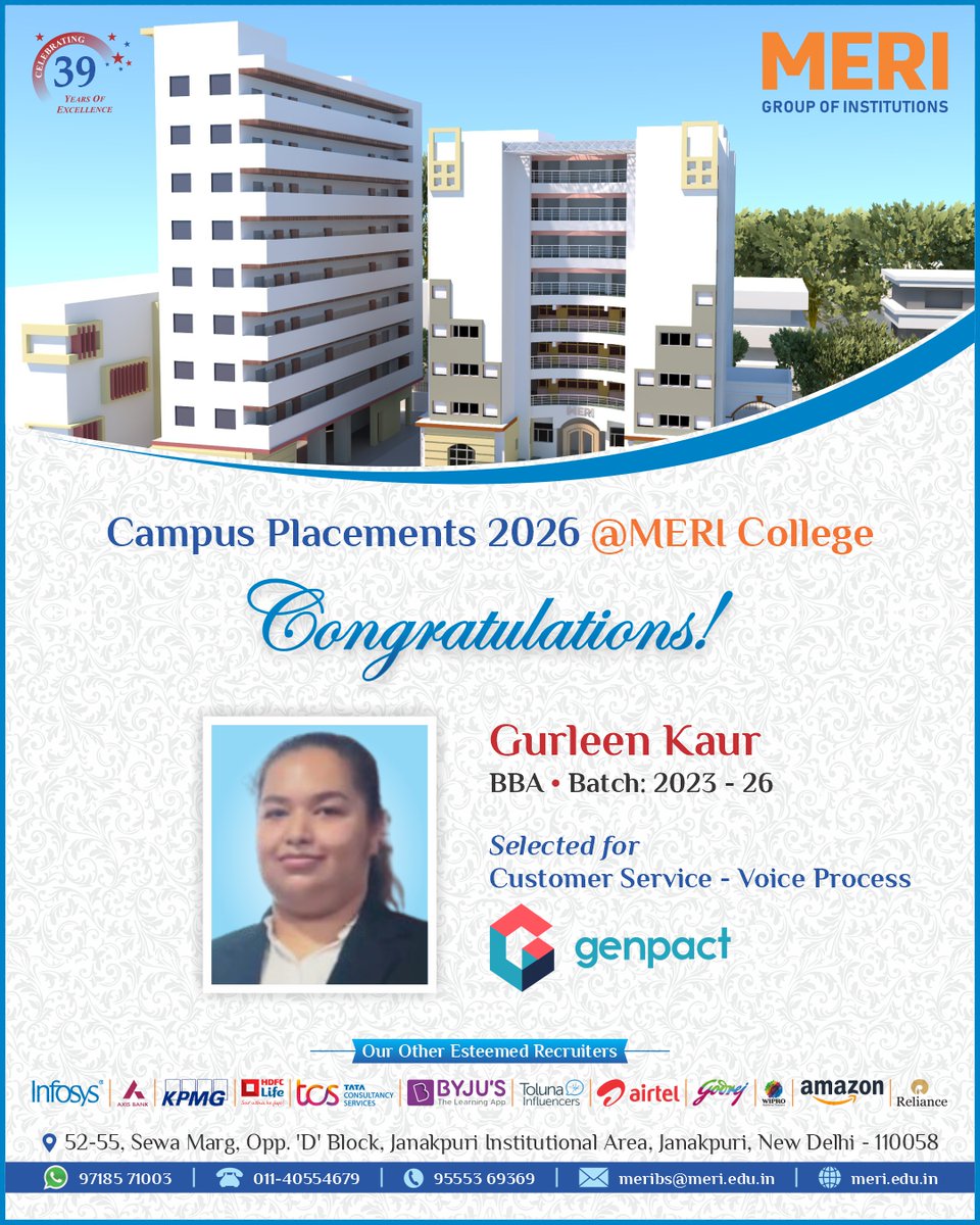 MERI Group Of Institutions tweet media