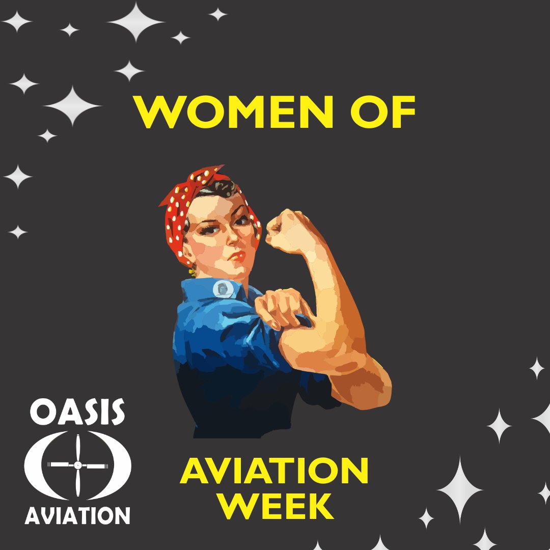 RScarCo's tweet photo. 🌴 Oasis Aviation & Maintenance is proud to celebrate Women of Aviation Week.
From our team to our clients and business partners, we tip a cap to the tremendous impact you have on aviation each and every day.
Thank you!
#GirlPower #WOAW #AircraftMaintenance #FlyinStyle #PilotsLife