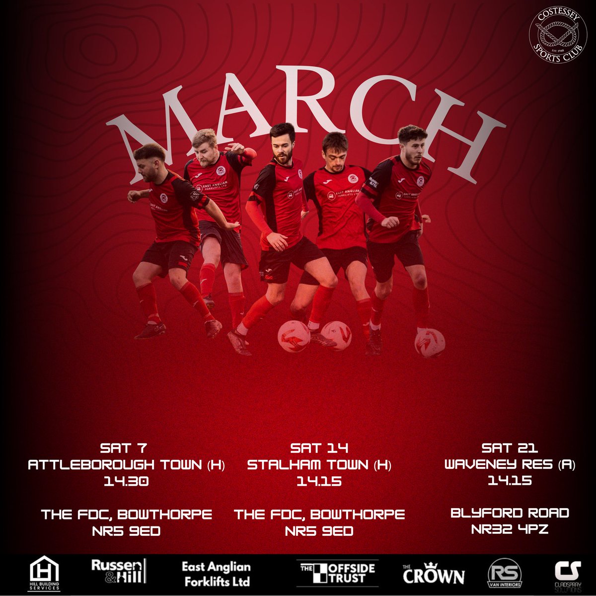 CostesseySport1's tweet photo. 4/4 in February🔥

Here’s what’s in store for March!

#UpTheCos 🔴⚫️ https://t.co/pWFfyAuj4b