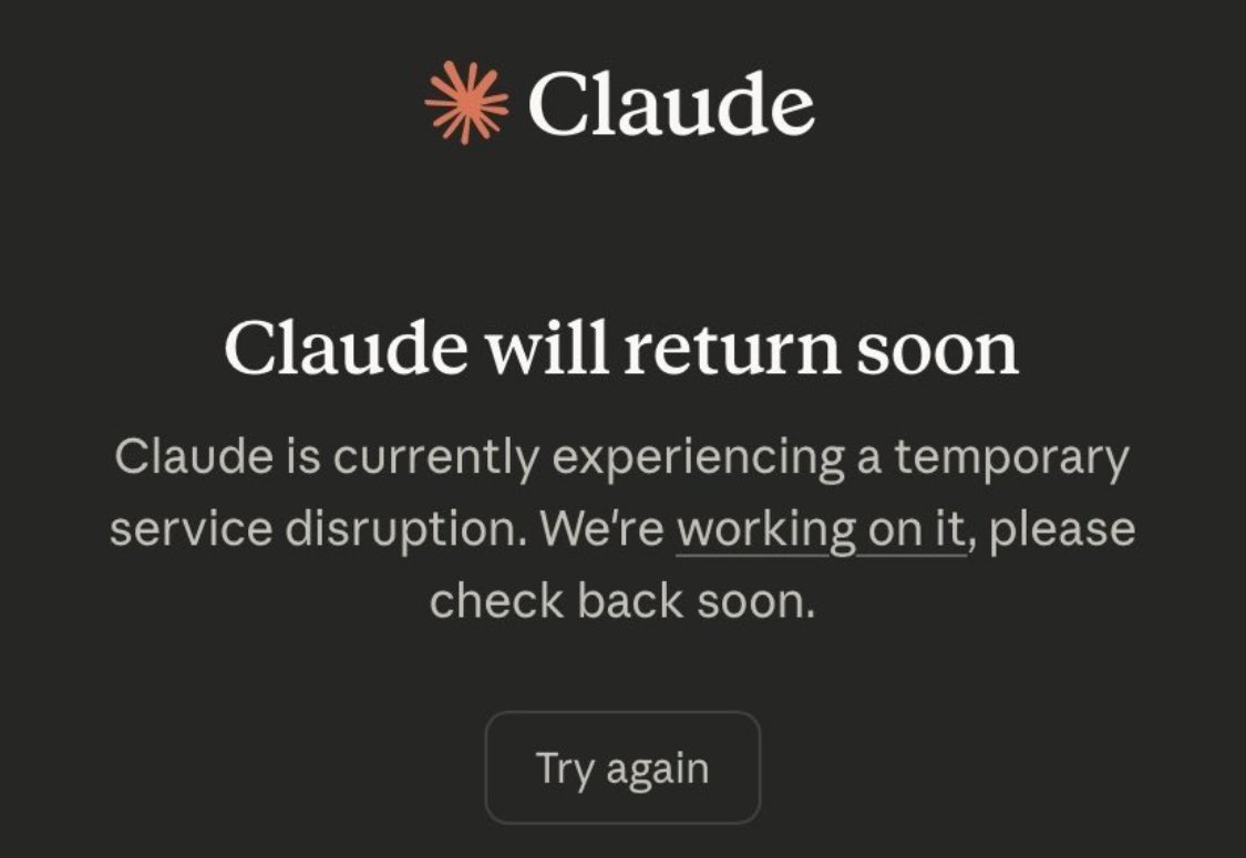 CryptoNewsHntrs's tweet photo. 🚨 CLAUDE DOWN 🚨
ANTHROPIC'S CLAUDE HAS BEEN DEPLOYED WITHIN U.S. NATIONAL SECURITY AND DEFENSE SYSTEMS FOR INTELLIGENCE ANALYSIS, SIMULATION, AND OPERATIONAL PLANNING. NOW, CLAUDE IS REPORTEDLY EXPERIENCING DOWNTIME.
#Claude #Anthropic #USNationalSecurity #DefenseTech #AI #Intelligence