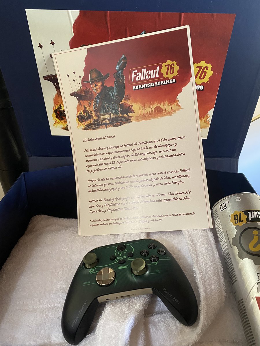 scorp_raider's tweet image. Aunque lo he publicado en Instagram, nunca es suficiente agradecimiento.
Muchas gracias @MeriStation y @bethesda_ESP por el kit de #Fallout76 
#Regalo