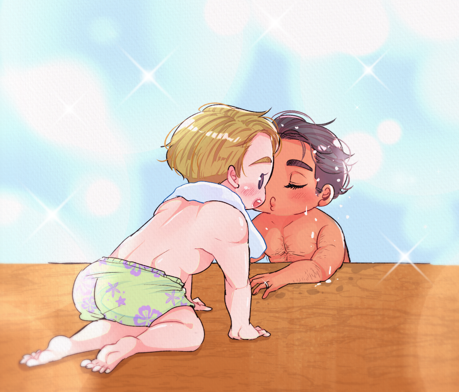 🔑💍　We can be naked in the summer!!
#firstprince