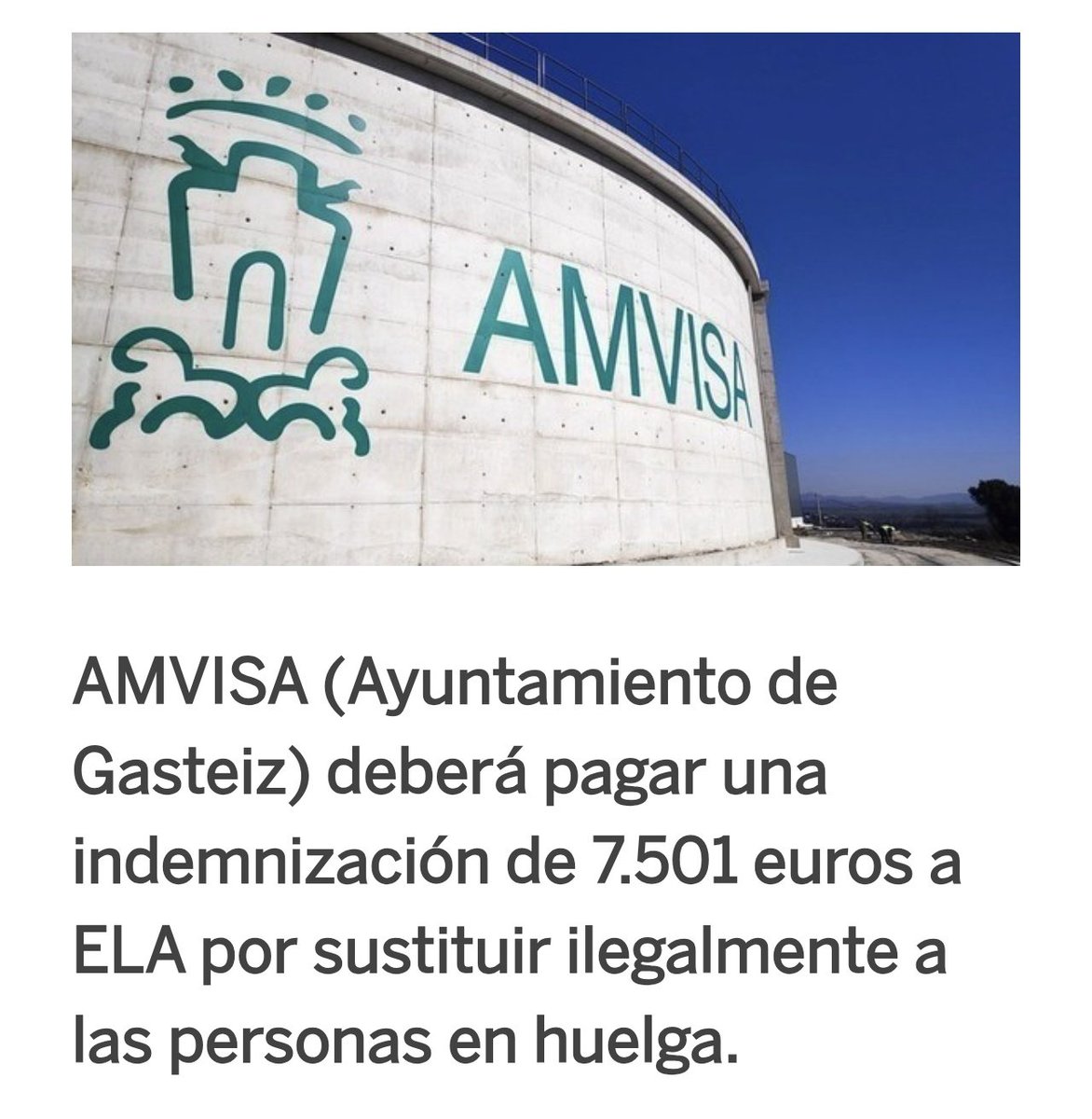 GuillermoPresa_'s tweet photo. 💧 Las repetidas prácticas antisindicales de la dirección de #AMVISA dañan la calidad de un servicio público esencial, lesionan los derechos de las trabajadoras y comprometen el erario público.
Aski da! 👇
https://t.co/uJfQTOgwxr https://t.co/a6nfOaKqeV