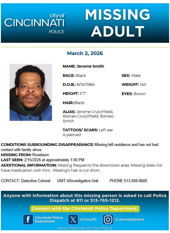 Cincinnati Police Department tweet media