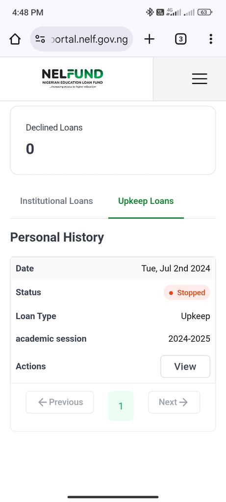 VenDi15010's tweet photo. @NELFUND My status has been showing stopped, what could be the issue??@NELFUND https://t.co/J21vsfRS1g