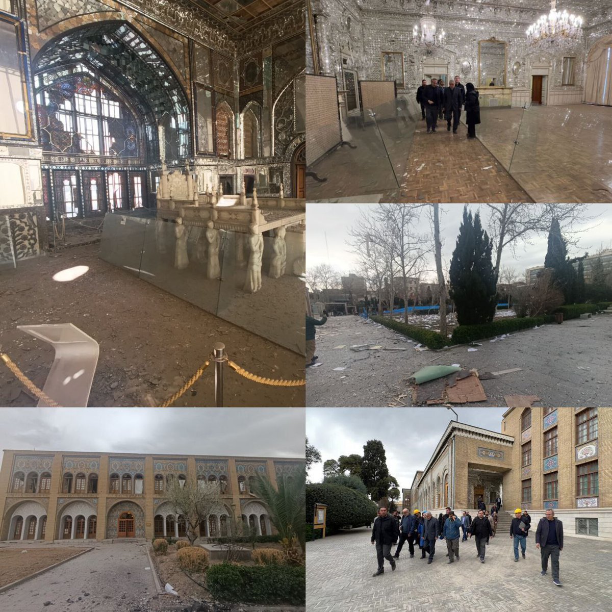 payamema's tweet photo. تصاویری از آسیب بمباران‌ به #کاخ_گلستان 

در اثر حمله مشترک آمریکا و اسرائیل به میدان ارگ در خیابان پانزده خرداد تهران، بخش‌هایی از کاخ گلستان، میراث جهانی یونسکو آسیب دید.
وزیر میراث‌فرهنگی بمباران کاخ گلستان را نشانه آشکار نقض قواعد بین‌المللی و بی‌اعتنایی دانست. https://t.co/lE1AsXDIt8