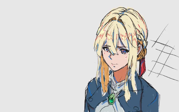 I just watched the Violet Evergarden movies. Maybe I should make some new fan art after all these years