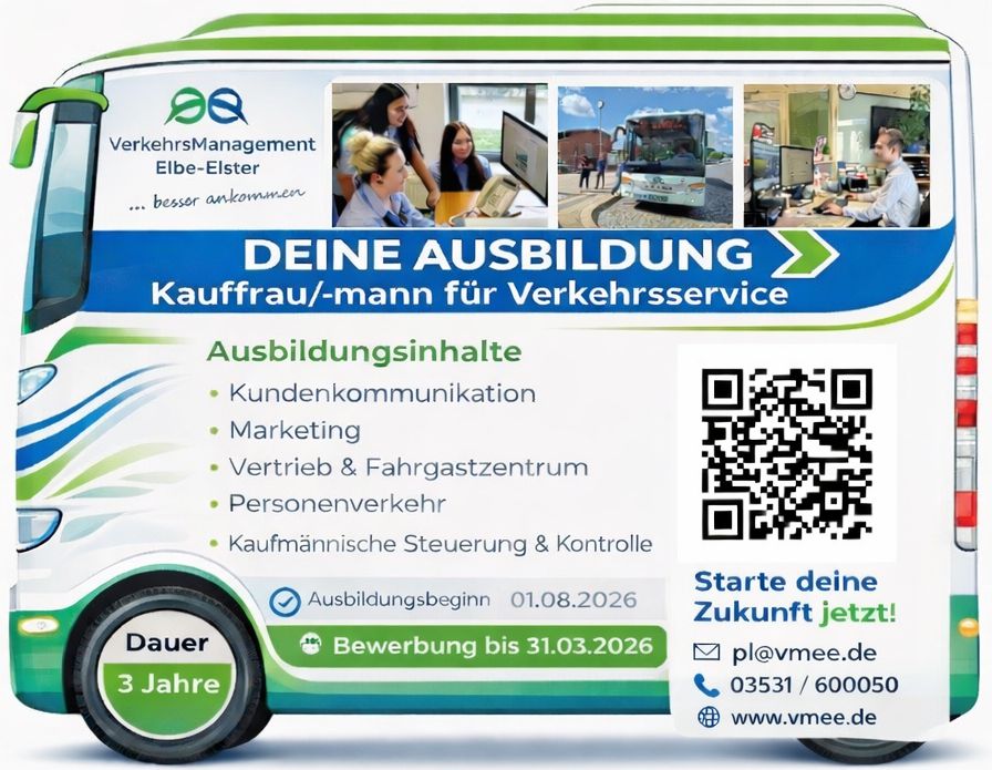 de_vmee's tweet photo. Du bist kommunikativ, organisierst gern und interessierst Dich dafür, wie Mobilität funktioniert? Dann steig bei uns ein und gestalte aktiv den öffentlichen Personennahverkehr von morgen mit!  Alle Infos auf unserer Webseite: QR-Code scannen oder https://t.co/oyRe1q30OV aufrufen. https://t.co/axJ1MQoK1w