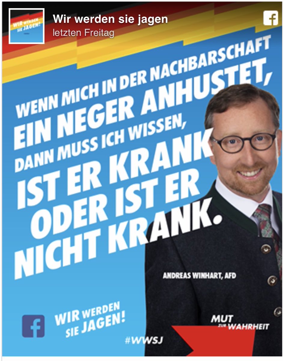 Die #AfD ist ein ekelhafter Haufen Rassisten.🤮