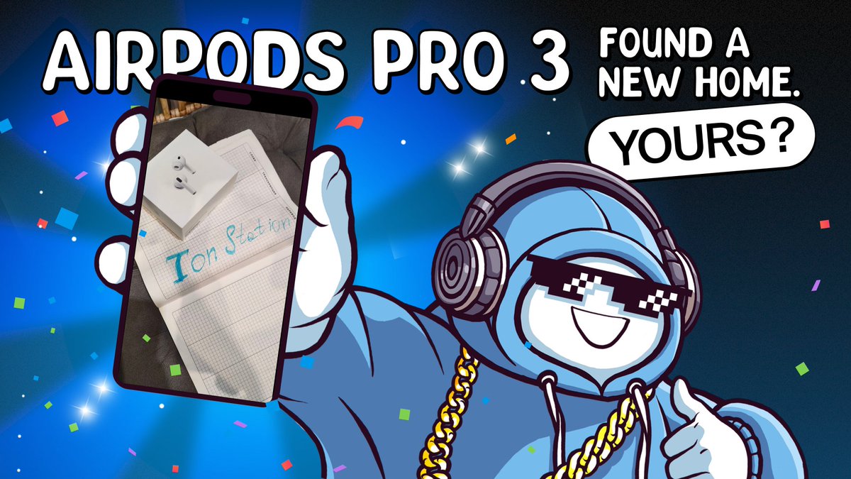 tonstationgames's tweet photo. Dear Sooners!

🎧 We have some exciting news - our Apple Airpods Pro 3 giveaway has concluded, and the prize has found its new owner!

🏆 Winning ticket number: 20600
👤 Winner's name in TG: @Strelok95S
🔗 Transaction hash: https://t.co/EfQN6fOVE8

But that's not all!

🔥 If you want to have as much fun as Vladimir, take part in the Apple Watch giveaway that's currently running!

So don't waste any time, participate, and catch luck by the tail! 🍀✨