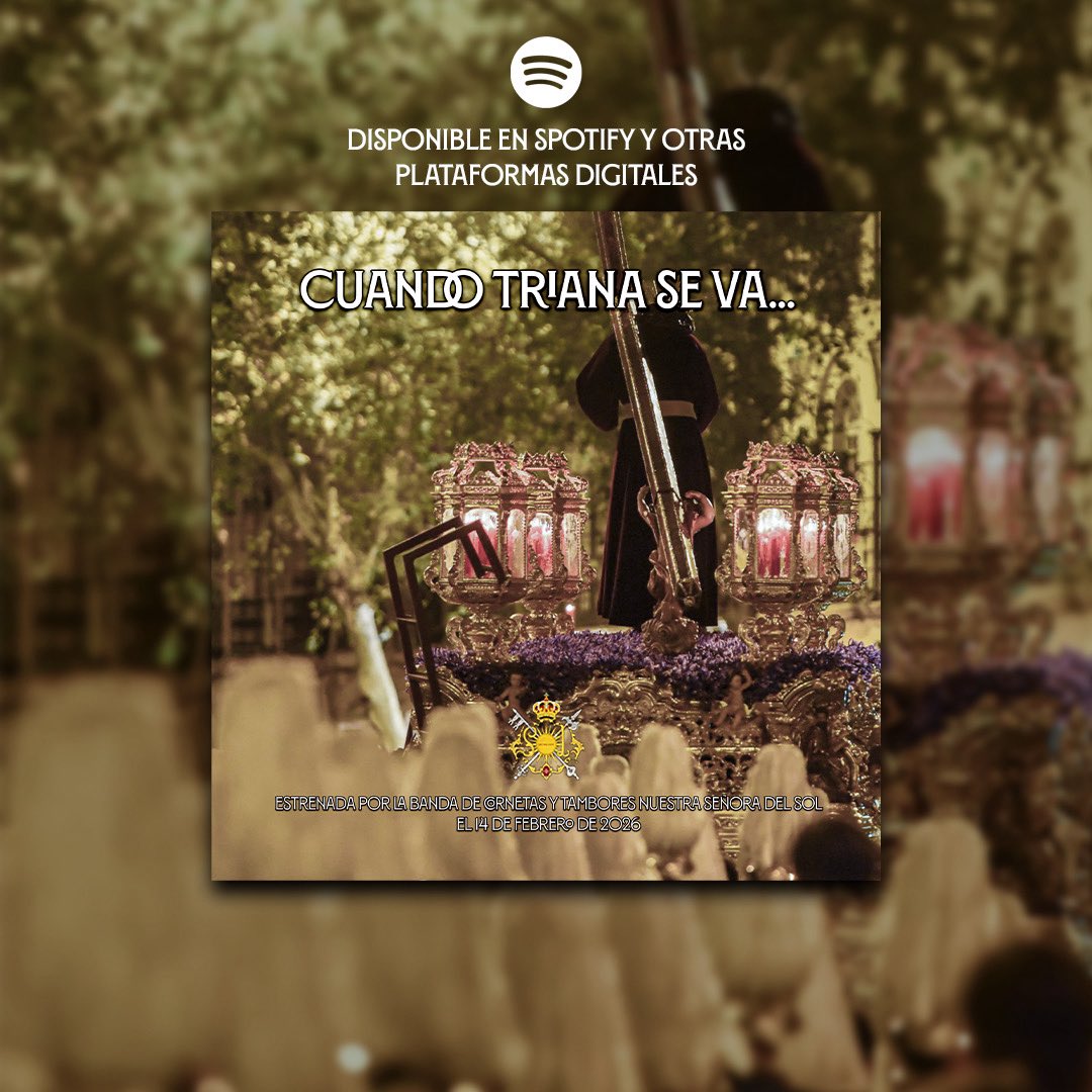 bandasol's tweet photo. 🎧 ¡Ya podéis disfrutar de nuestro último estreno, "𝐂𝐮𝐚𝐧𝐝𝐨 𝐓𝐫𝐢𝐚𝐧𝐚 𝐬𝐞 𝐯𝐚...", de @JoseManuelOL en todas las plataformas digitales!

🔗 https://t.co/3iynYWyDHJ

#50AñosdeSoL #SonesdeSoL https://t.co/td5dOplkjf