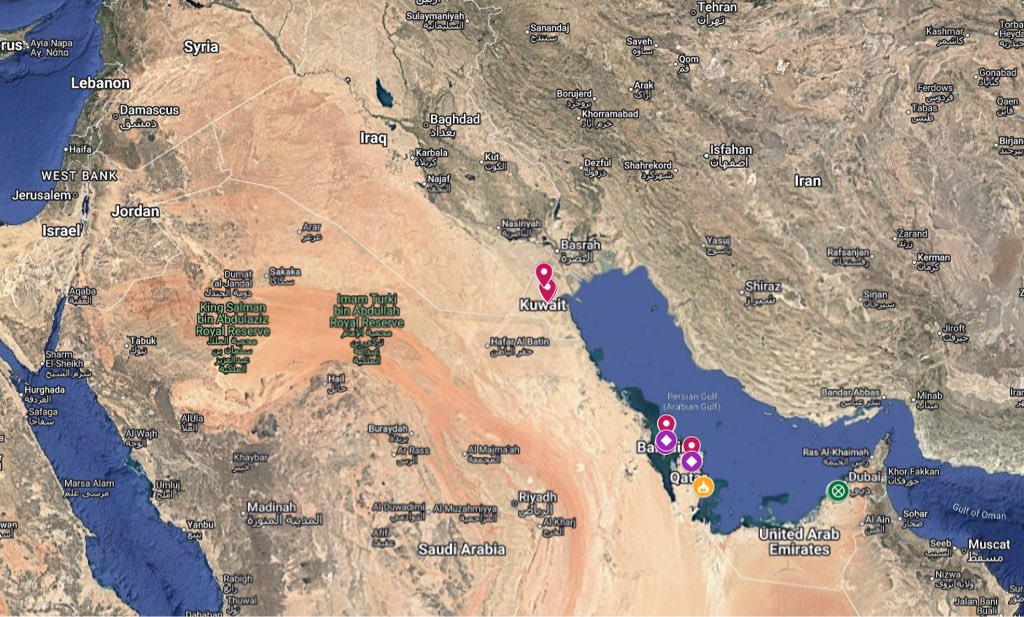 liminal_sppace's tweet photo. 🇮🇷🇺🇸The Map is Live:

Updating constantly the #Iranian attacks on U.S. and Arab states.

Link: 🔗 https://t.co/90kAEqnmPY https://t.co/uGWRGhxM9R