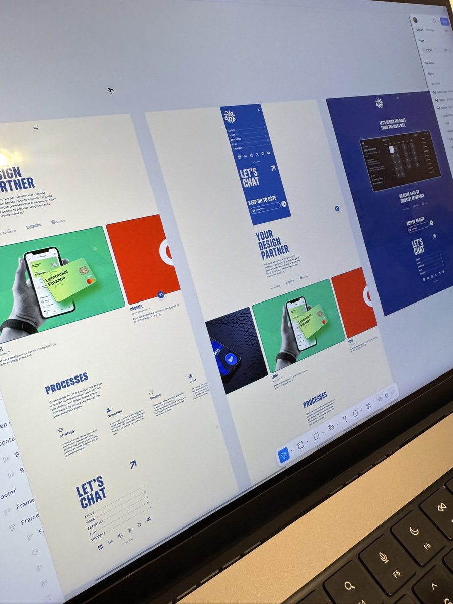 ismxilahmad's tweet photo. Couldn’t decide on color for the site, so color auto generated based on visitors preference. Light tone for days, dark tones for evening. 

The only thing Claude need to help me with is generate infinite canvas for work(.)page. Yeah, Figma is not going anywhere soon. https://t.co/yJ2pXzZRWj