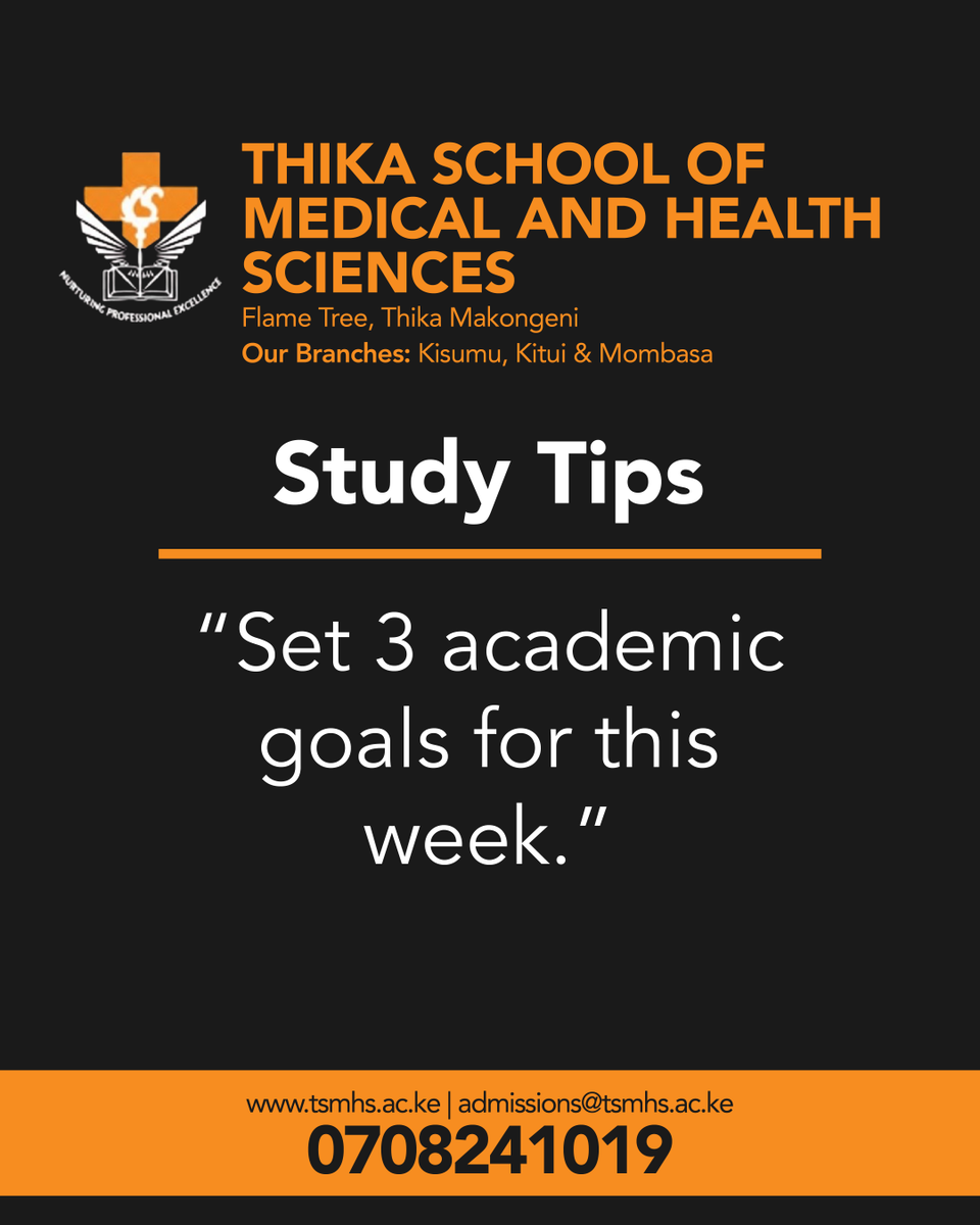 TSMHS_official's tweet photo. Boost your focus this week!
Set 3 academic goals to stay on track and achieve your dreams. A small plan can lead to big resultsโstart today! ๐ก
#tsmhs #studytips #Marchintake https://t.co/XInNFW9D8B