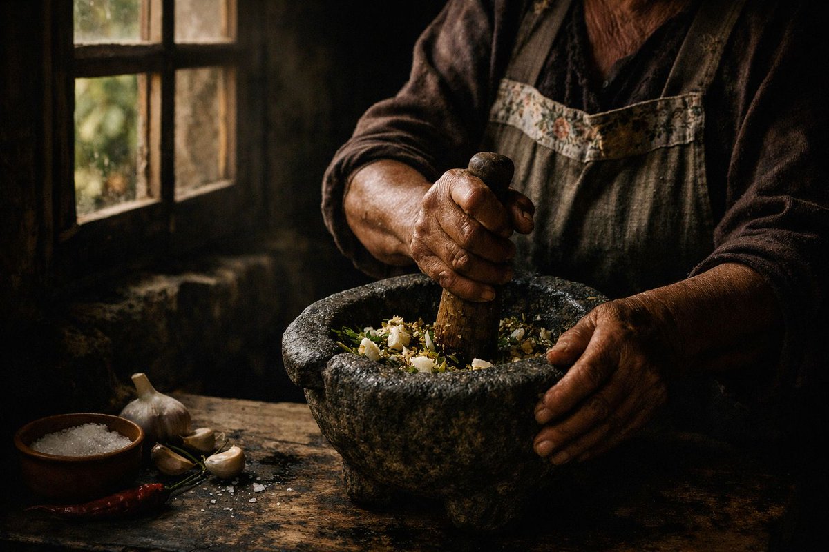 El majado: el gesto silencioso que cambia un plato
Hay cocinas que se reconocen por un aroma antes que por una imagen. 
canariasgourmet.es/el-majado-el-g…
#Majado #Mortero #MojoCanario #MojoVerde #CocinaCanaria #GastronomíaCanaria #PapasArrugadas #TécnicasDeCocina #CanariasGourmet