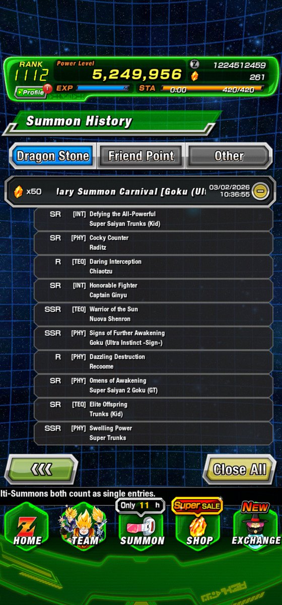 ohActionZ's tweet photo. Sé que estoy alejado de Dokkan pero ¿Cómo carajos saqué 3 Goku UI seguidos? Cinema. https://t.co/vfeorQJU2J