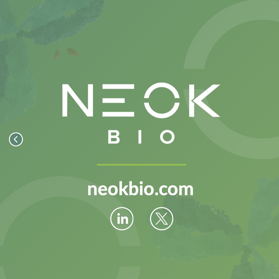 NEOKBio's tweet photo. NEOK Bio is proud to announce the @US_FDA has granted Investigational New Drug (IND) clearance for NEOK002, our Novel Bispecific ADC Targeting EGFR and MUC1 in solid tumors. 

Learn more: https://t.co/CUQsR02V3P

#IND #ADC #Oncology https://t.co/QD9A1PLMy5