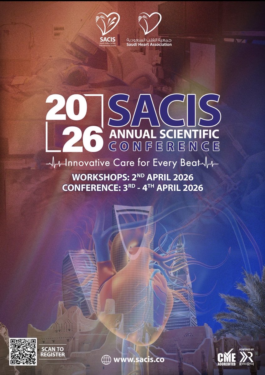 ysdo211's tweet photo. The Cath Lab is not just a procedural room.
Itβs a pressure environment where communication and clarity decide outcomes.
Technology supports us.
Teams define the result.
In April, we bring these conversations together.
@bandar2011_ @Almohammadi_M
#SACIS2026 #AlliedInAction https://t.co/UZYSZOMv19