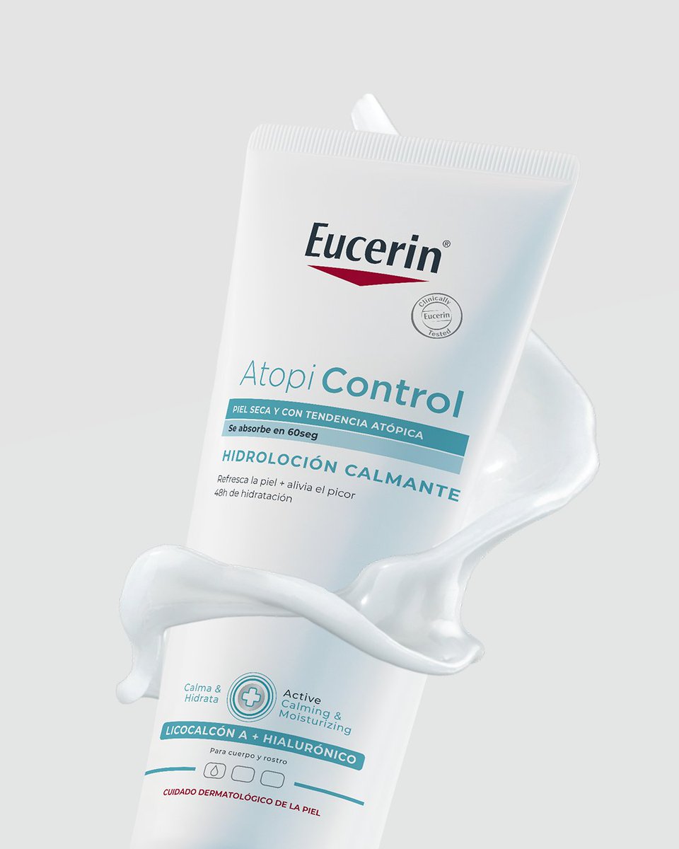 EucerinES's tweet photo. Para la #pielatópica llega #AtopiControl Hidroloción Calmante.
🩵 Ultra ligera.
🩵 Ultra efectiva.
🆕 Su fórmula se absorbe en 60 segundos.
Descúbrela aquí ➡️ https://t.co/uO3zlclOxc https://t.co/KC9Qu39v7A