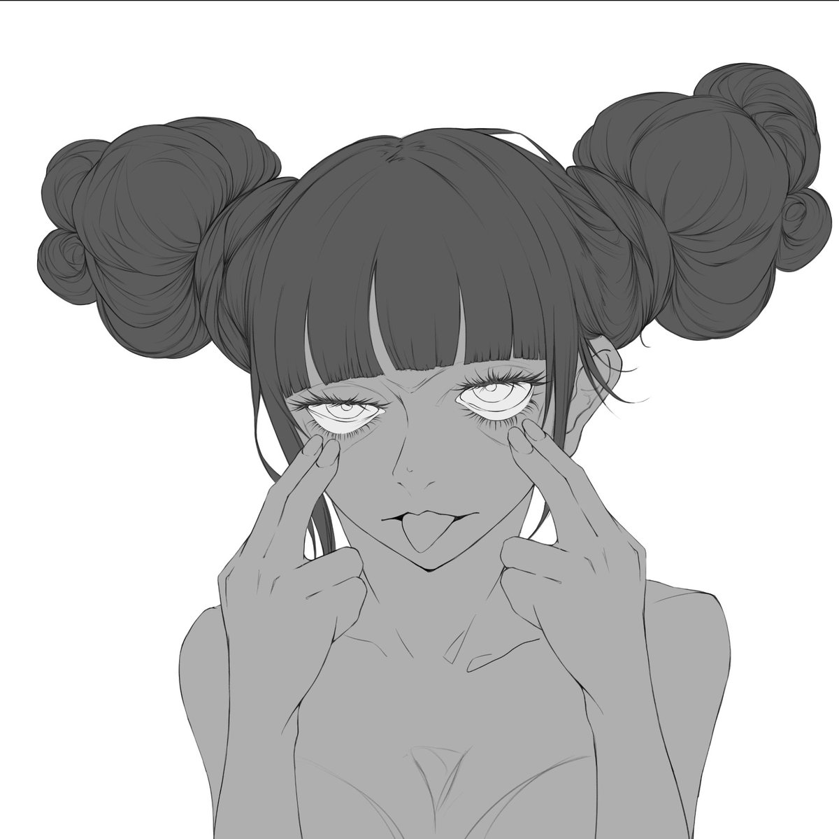 これが、こうなって、こう　wip
#イラスト