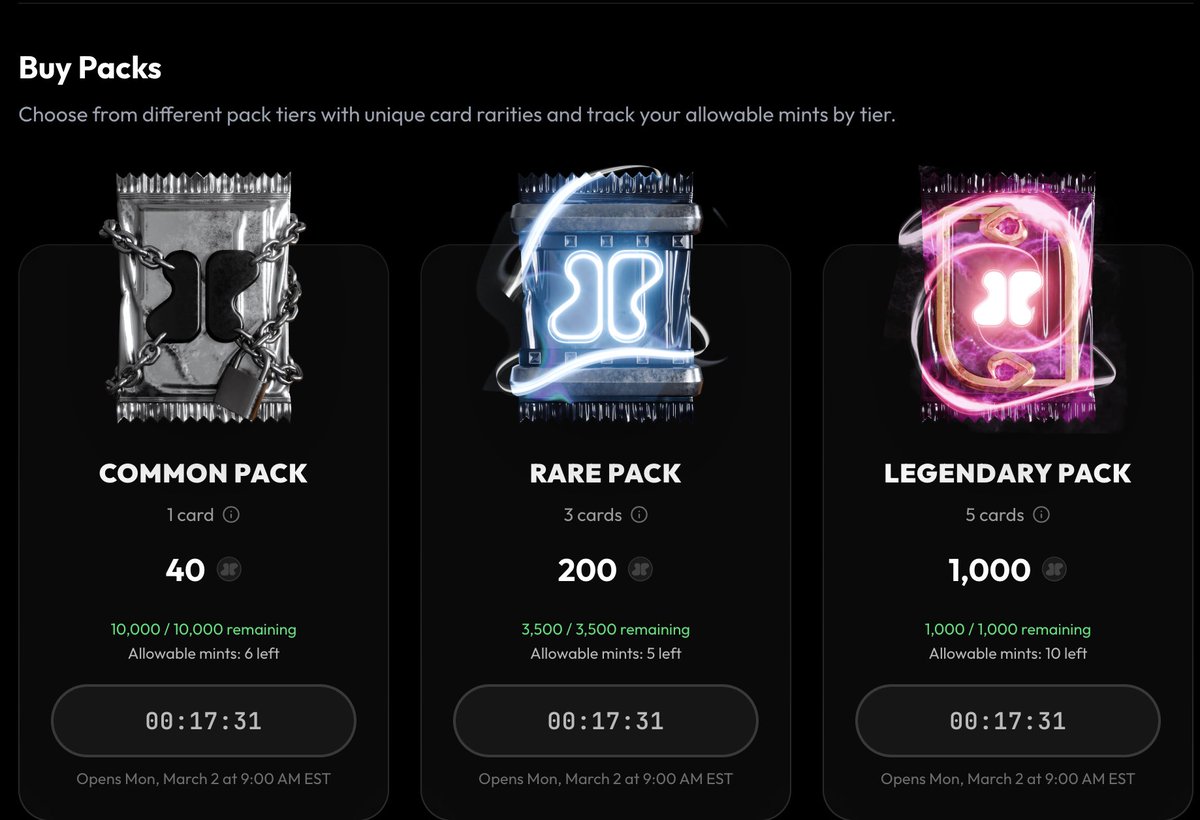 ProofOfEly's tweet photo. Xeet packs go live in under 20 minutes

I have 34,000 Xeets

So i'll be max minting 10 legendary packs if I can

If you pull an Ely Card, post it and tag me to join my squad! https://t.co/dq7ND88wu8