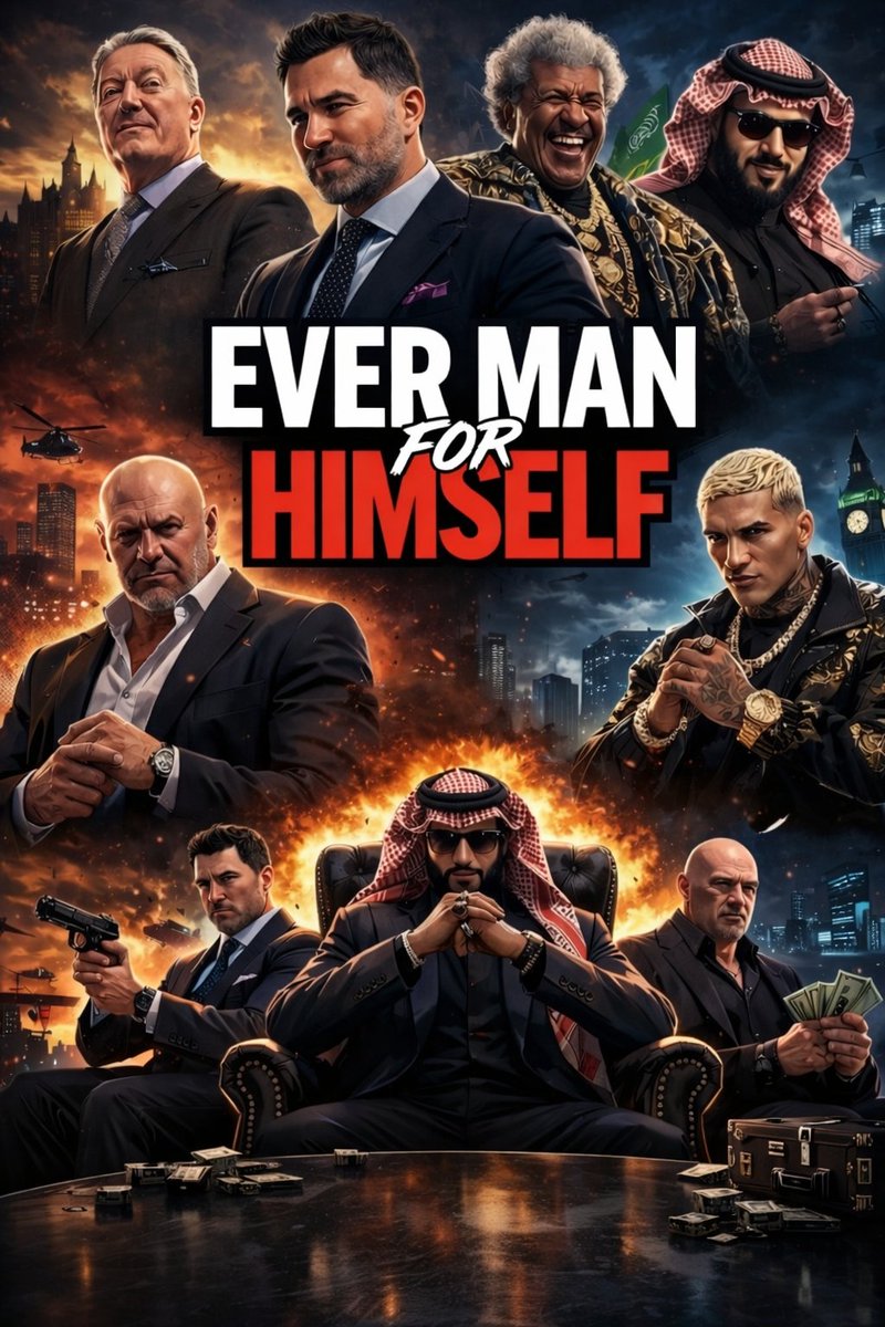 HomeofboxingUK's tweet photo. With the war between promoters heating up, Rockstar has decided to drop a one-time limited edition on GTA… 🎮
Every Man For Himself. 🪖
The gloves are off outside the ring. 👊🏼
#FrankWarren #EddieHearn #DonKing #Turki #DanaWhite #ConorBenn #Boxing #GTA https://t.co/uUTLgGqoj7