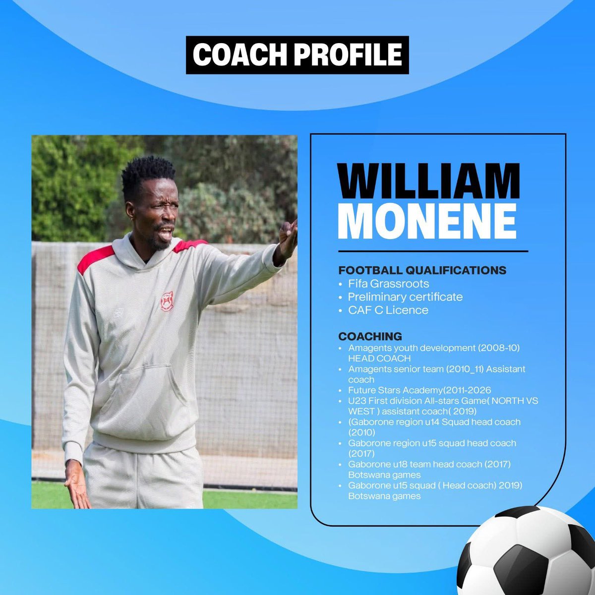 BWPresidency's tweet photo. Duma Boko unveils 7 top coaches bound for Manchester United ๐ง๐ผโฝ๏ธ
#BWPresidency๐ง๐ผ#FootballDevelopment #RaisingStandards #BotswanaFootball https://t.co/gnyBaaGNNA