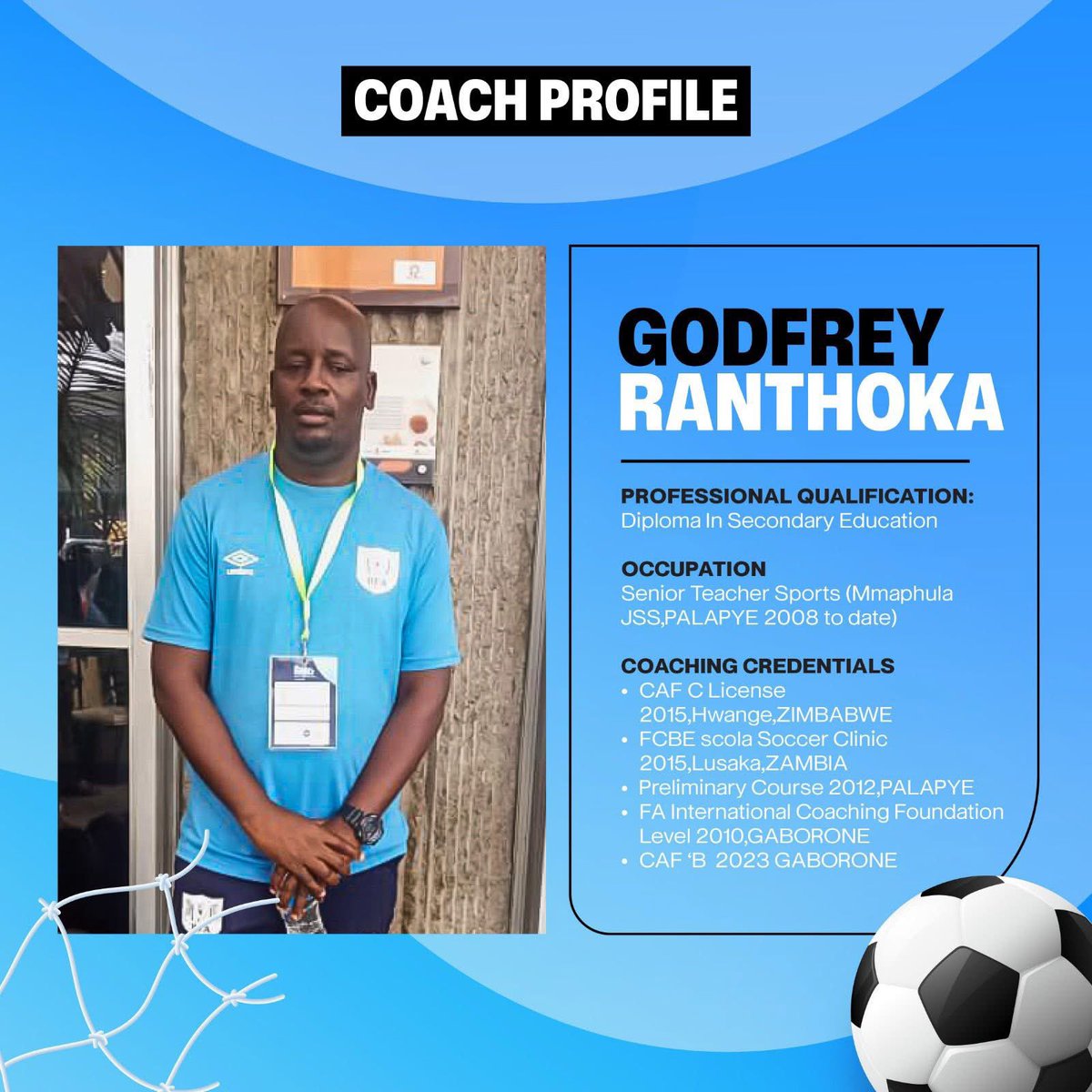 BWPresidency's tweet photo. Duma Boko unveils 7 top coaches bound for Manchester United ๐ง๐ผโฝ๏ธ
#BWPresidency๐ง๐ผ#FootballDevelopment #RaisingStandards #BotswanaFootball https://t.co/gnyBaaGNNA