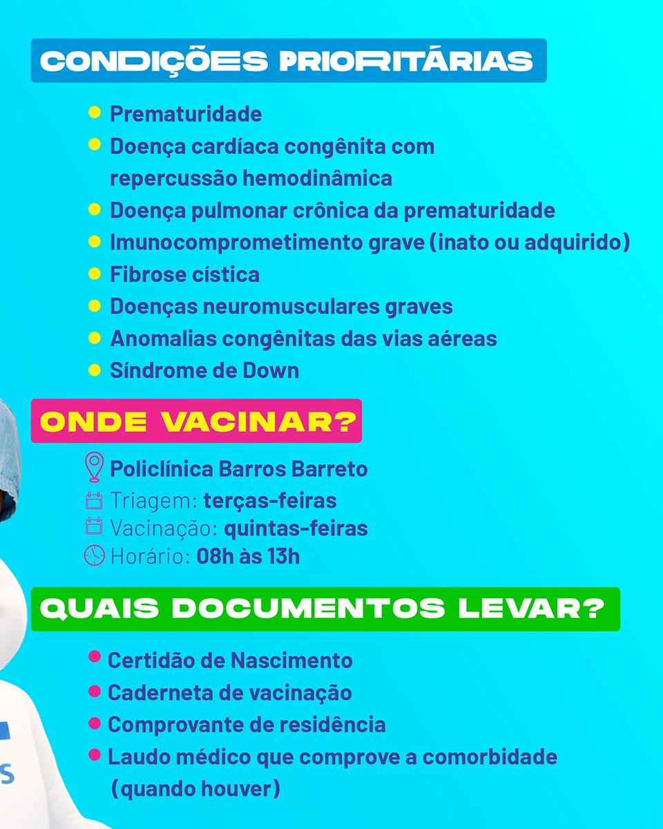 prefolinda's tweet photo. Vacinação contra bronquiolite já começou em Olinda! 
A gente já está realizando a imunização para proteger nossas crianças contra a bronquiolite, e esse cuidado faz toda a diferença, principalmente para os pequenos mais vulneráveis. 💙
Quem pode receber: https://t.co/k1n8zjuhs4