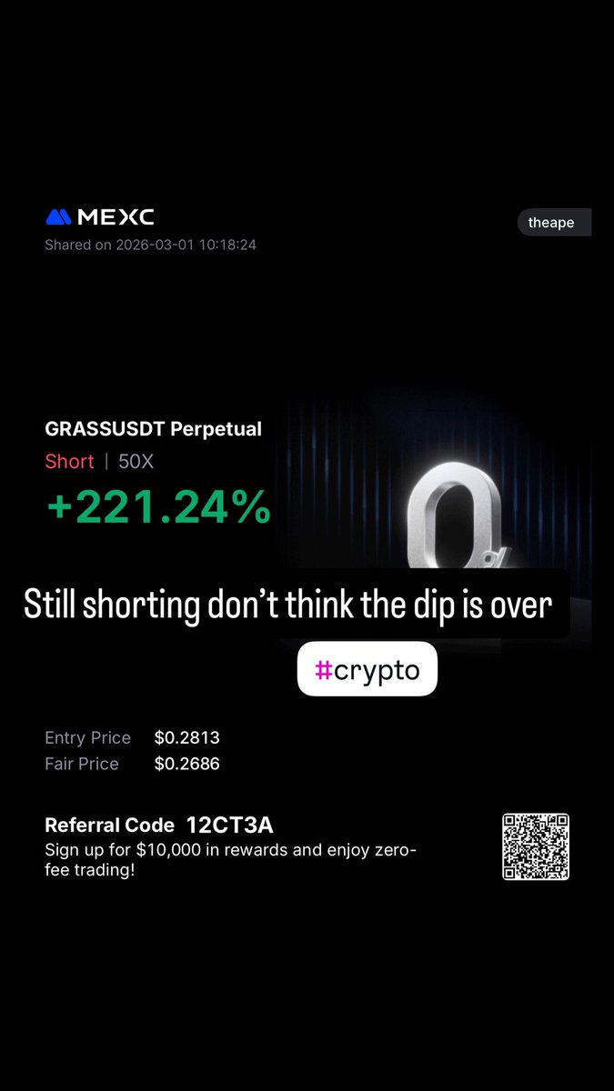 imissu70's tweet photo. Don’t think the dump is over #CryptoMarket #futuretrading #MEXC https://t.co/M507Xo4Fmq