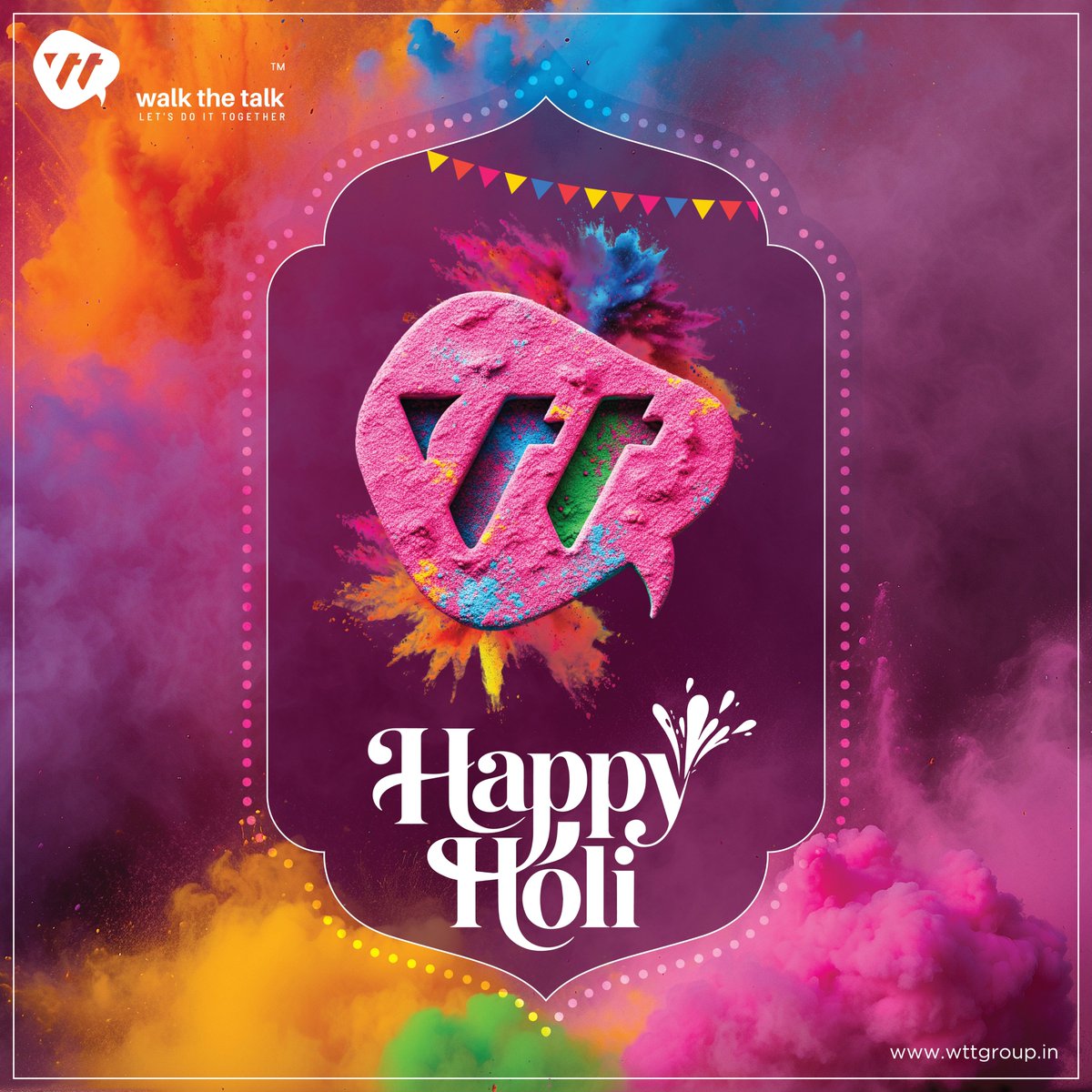 WTTGroup's tweet photo. .
On this occasion, let us…
do away with self-doubt
do away with hesitation
do away with playing it safe

Here’s to colouring outside the lines,
in work and in life!

Wishing Everyone a...
🫟𝗛𝗮𝗽𝗽𝘆 𝗛𝗼𝗹𝗶🫟

#WTT #Holi2026 #FestivalOfColours #Celebrations2026 https://t.co/rGFycLs9P1