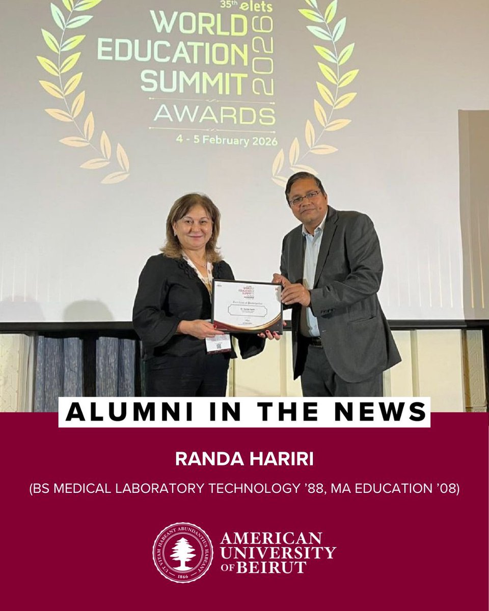 Alumni Relations Office at AUB tweet media