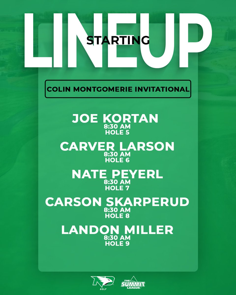 UND Men's Golf tweet media