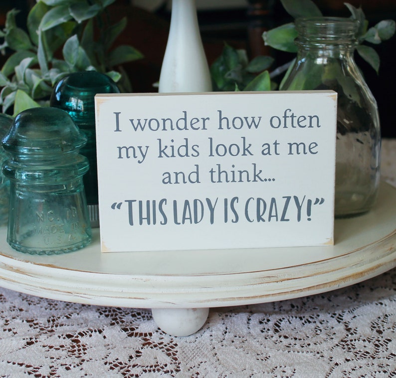 CountryWorkshp's tweet photo. This Lady is Crazy #Mom Self Standing Block - Mini Sign Tiered Tray Decor Wood Sign, Mother's Day Moms and Kids #crazylady #smilett23 https://t.co/2677r6fRix via @Etsy https://t.co/UENazfNTCW