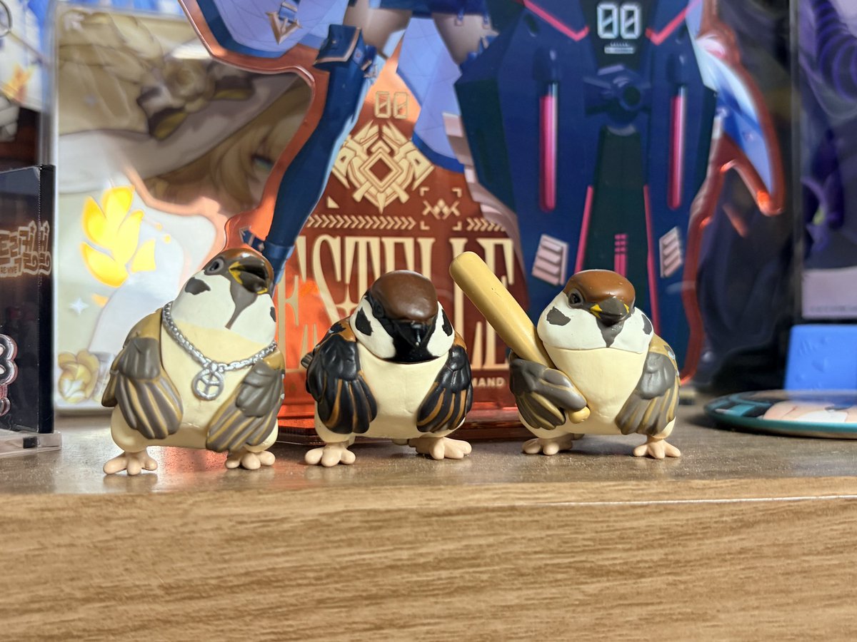 캡슐 뽑기에서 모으는 참새들