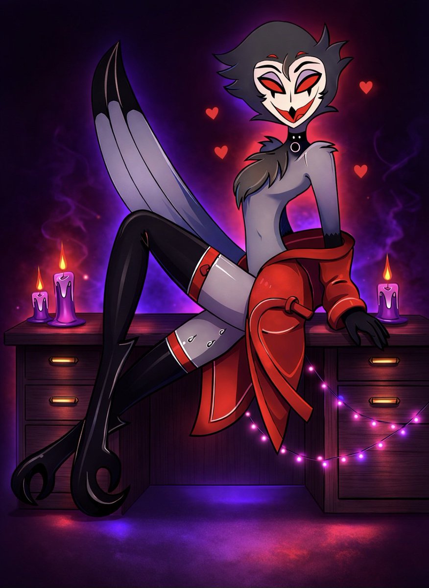 Redraw/Digital edit! Mission Zero Stolas!! 🥵❤️‍🔥😍 #HelluvaBoss #HelluvaBossFanart #Stolas #MissonZero