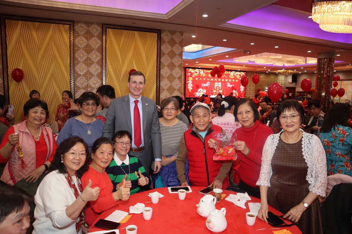 danielsgoldman's tweet photo. At this important moment of celebration in our AAPI community across New York, it was truly wonderful to join the Brooklyn Chinese Association’s Luncheon celebration for seniors and ring in the Lunar New Year. Happy Year of the Fire Horse! https://t.co/fX8ytyuHcY