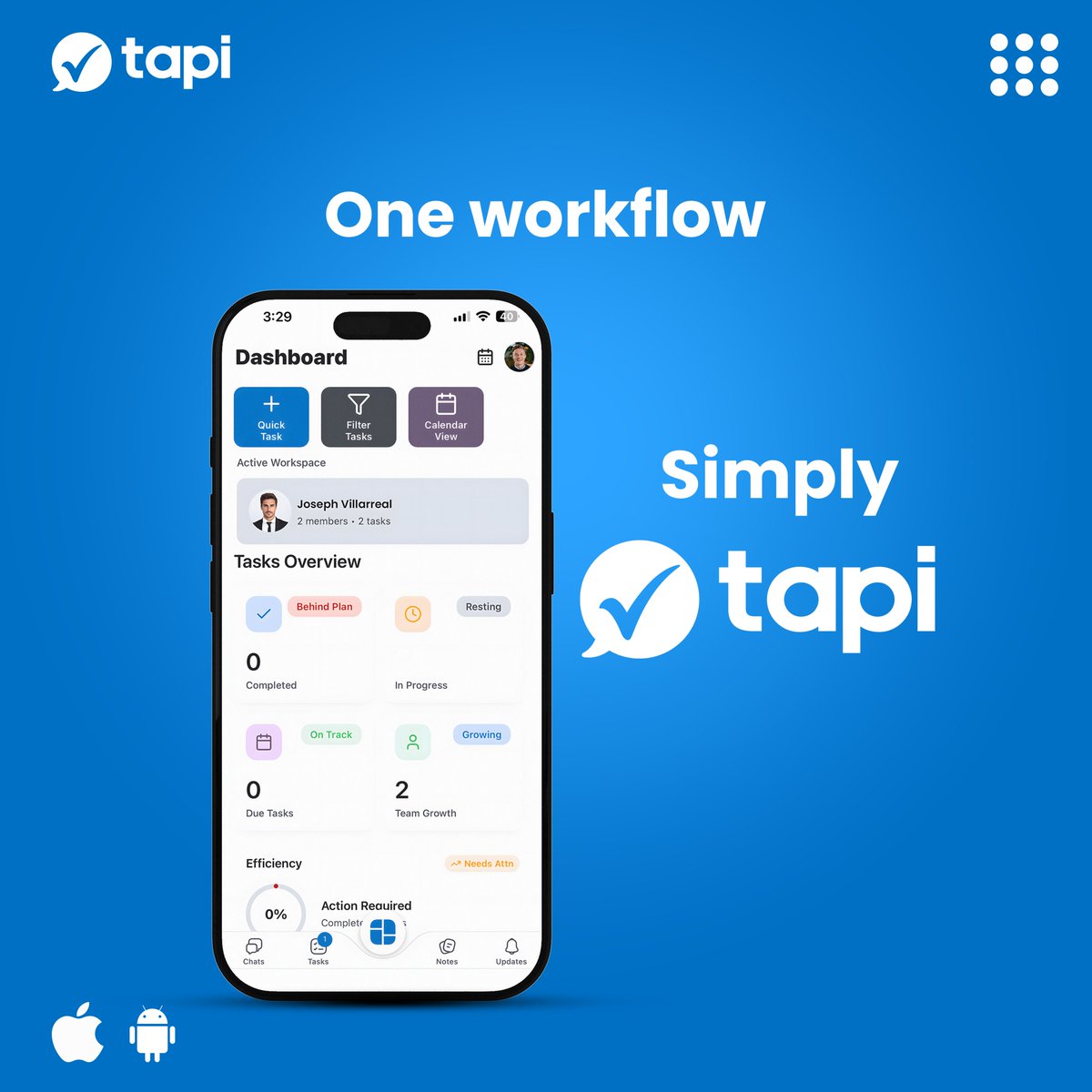 TapiLtd's tweet photo. Everything your team needs.
Chat. Tasks. Notes.
All in one platform.
Work smarter with Tapi.
Download Tapi now: https://t.co/1ALiELsTmd
#Tapi #MeetTapi #WorkSimplified #AllInOneApp
#TaskManagement #TeamCollaboration #ProductivityApp #SmartWork #StartupTools https://t.co/6PZ5l0yJcK