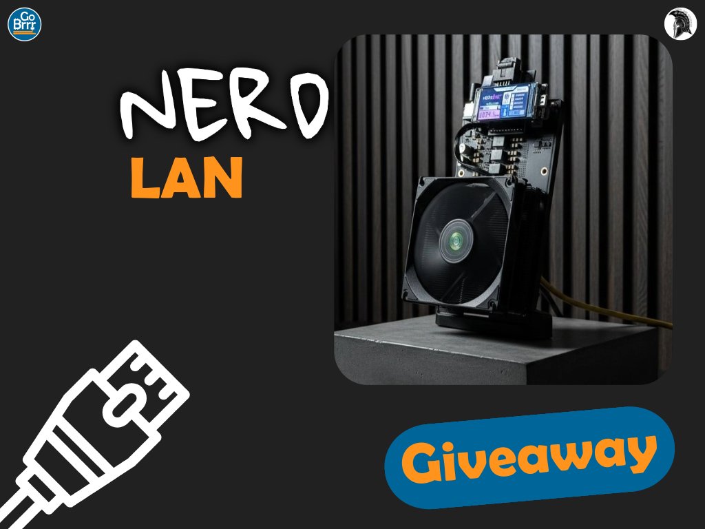 🚨 Giveaway 🚨

We're giving away one NerdLAN Adapter Kit, a drop in upgrade enabling a stable ethernet connection for the following miners:

⛏️NerdQaxe
⛏️NerdQaxe+
⛏️NerdQaxe++
⛏️Octaxe
⛏️Octaxe Gamma
⛏️NerdQX

👉 Follow us, <a href="/GoBrrr_me/">Go₿rrr.me</a>, Like &amp; Repost

That's it, winner is drawn