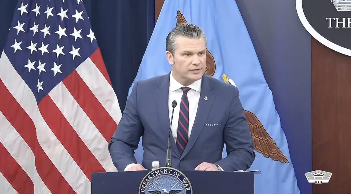 visegrad24's tweet photo. The U.S. Secretary of War Pete Hegseth stated that there are currently no American boots on the ground in Iran

“We are not going to go into the details of what we will or won’t do. We will go as far as necessary to advance American interests. But that does not require sending 200,000 troops and staying there for 20 years,” he said.