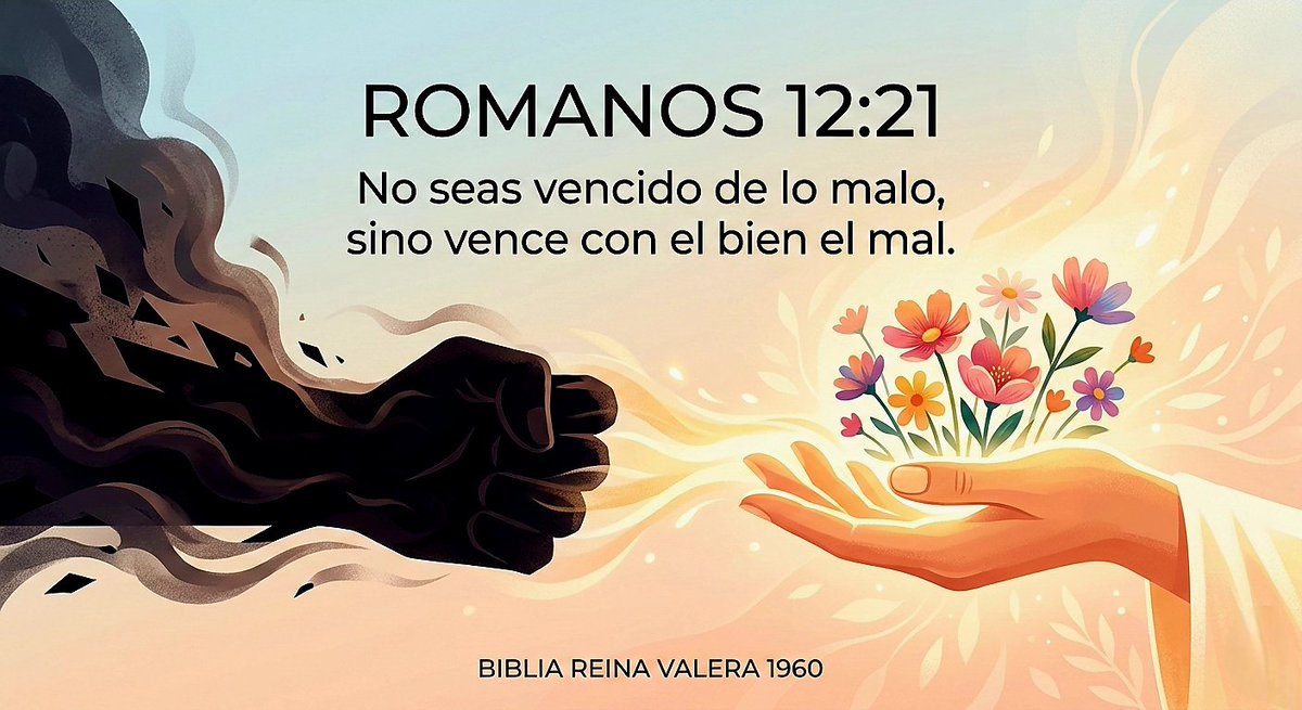 La verdadera fortaleza no es devolver el golpe, es tener el dominio propio para responder con bien. 
"No seas vencido de lo malo, sino vence con el bien el mal". Romanos 12:21
No dejes que el caos del mundo dicte tu carácter. Tú decides cómo reaccionar.